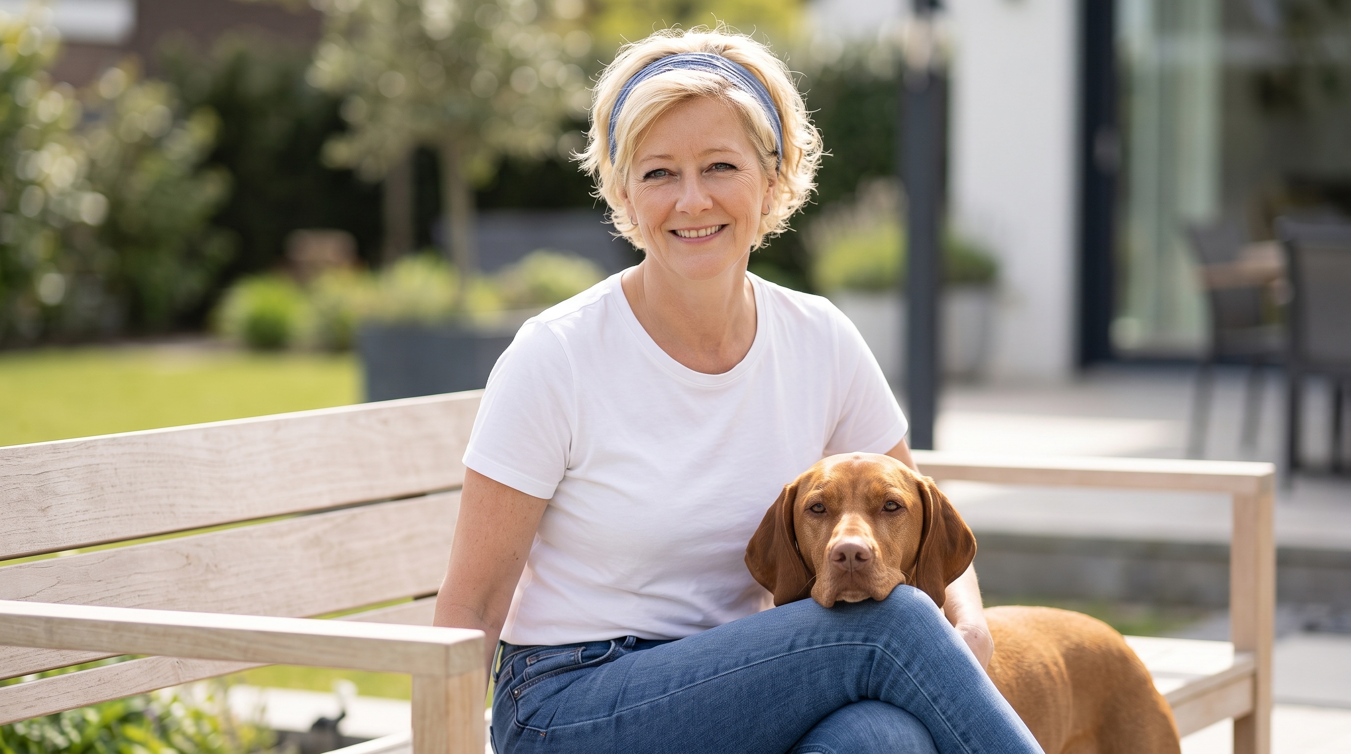Nicole Hempel mit Hund